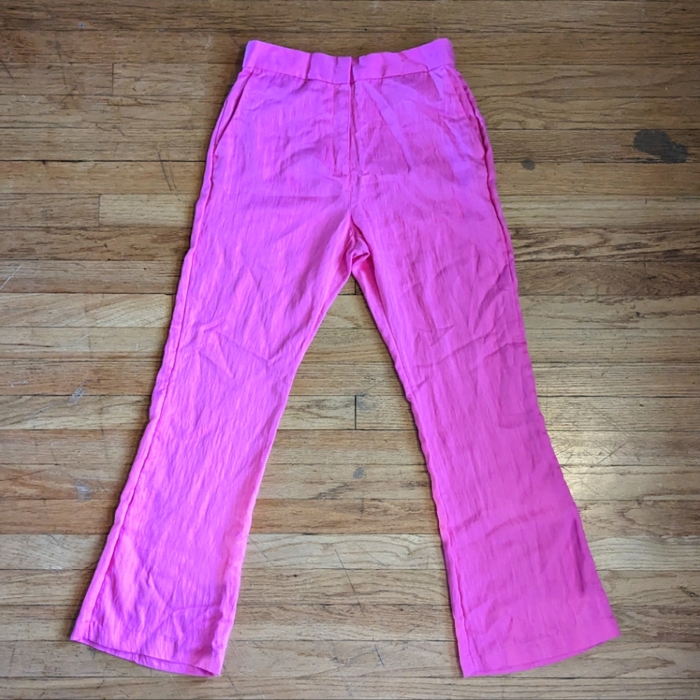 Hot pink trousers